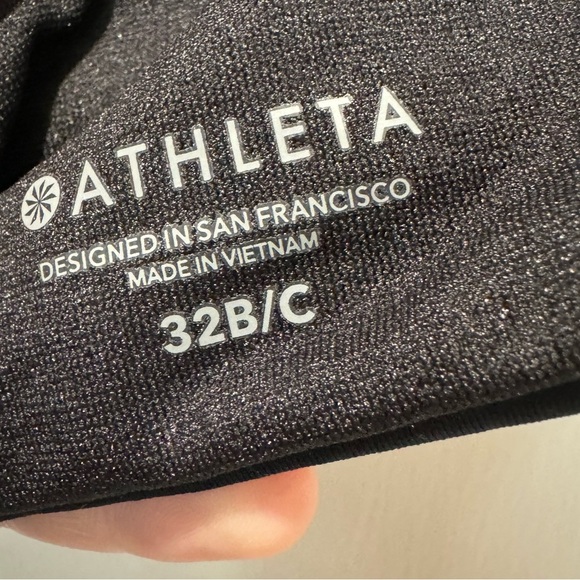 Athleta Bra Cup Wrap Halter Bikini Top 32B/C NWT - Picture 11 of 12